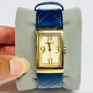 DKNY Patent Blue Watch